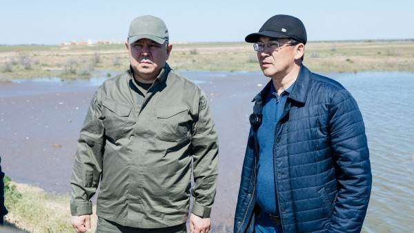Канат Бозумбаев проверил готовность к борьбе с паводками в Атырауской области