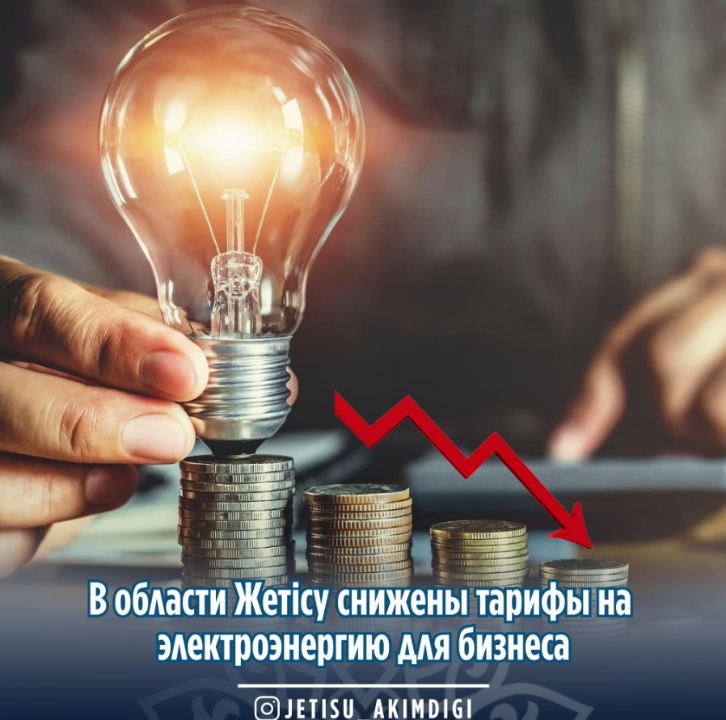 В области Жетісу снижены тарифы на электроэнергию для бизнеса