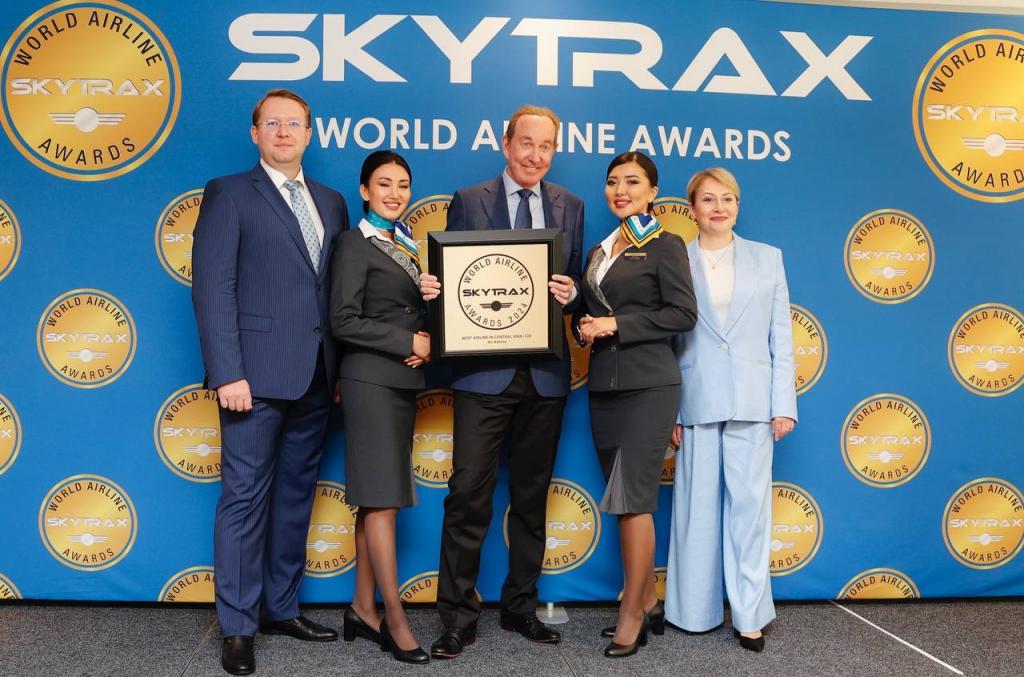 Группа Air Astana получила несколько наград на церемонии World Airline Awards 2024