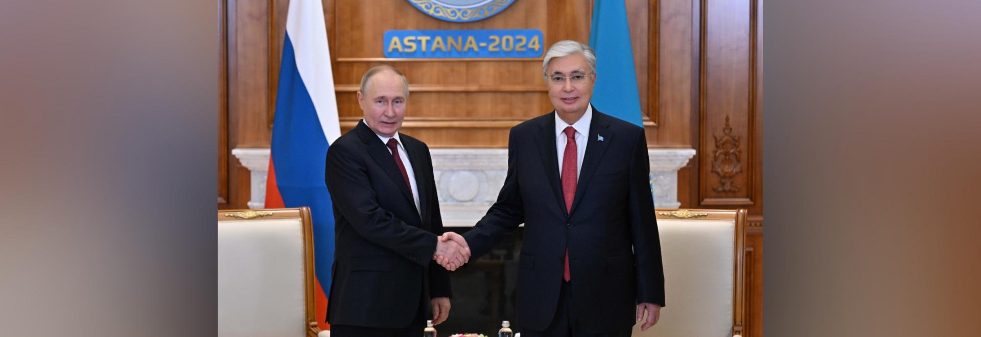 Токаев и Путин: обоюдный настрой на развитие стратегических отношений