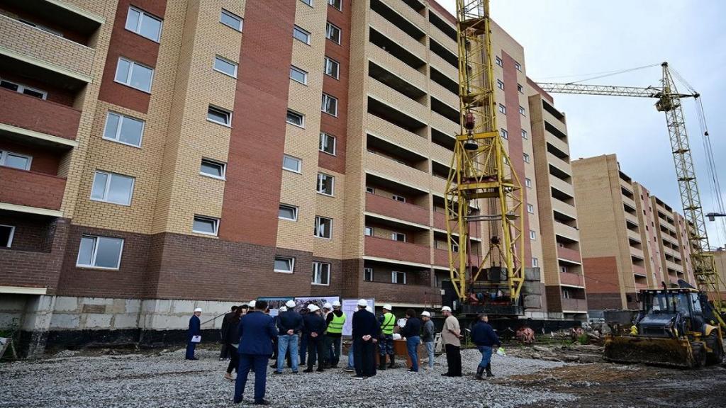 В Петропавловске продолжается строительство нового микрорайона «Бірлік» для пострадавших от паводка