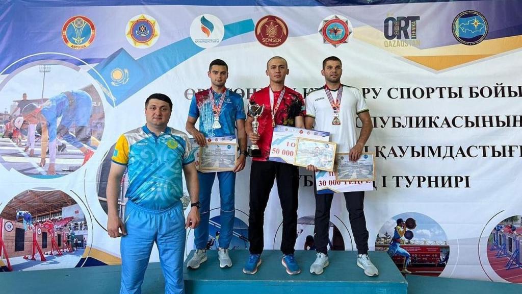 В Астане прошёл республиканский турнир по пожарно-спасательному спорту
