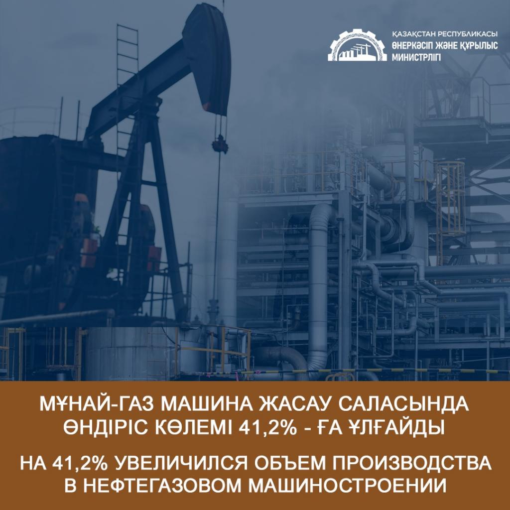 На 41,2% увеличился объем производства в нефтегазовом машиностроении
