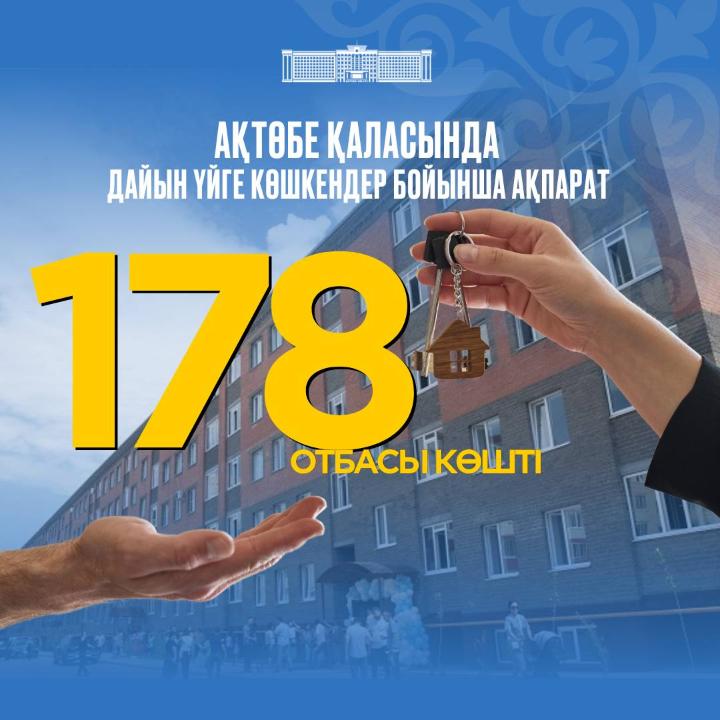 178 пострадавших от паводков актюбинских семей получили квартиры