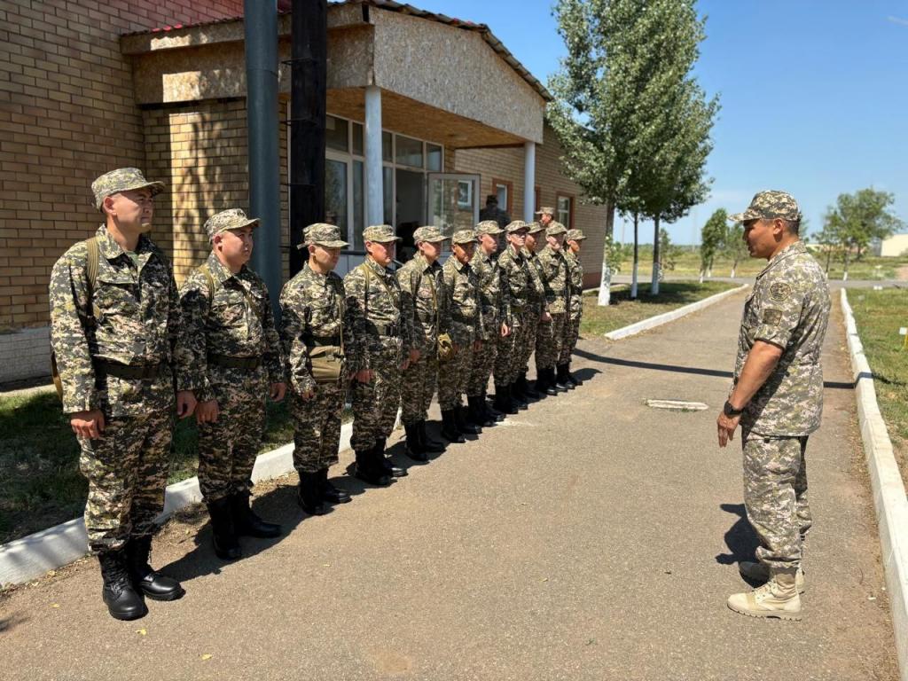 В Астане стартовали воинские сборы с военнообязанными