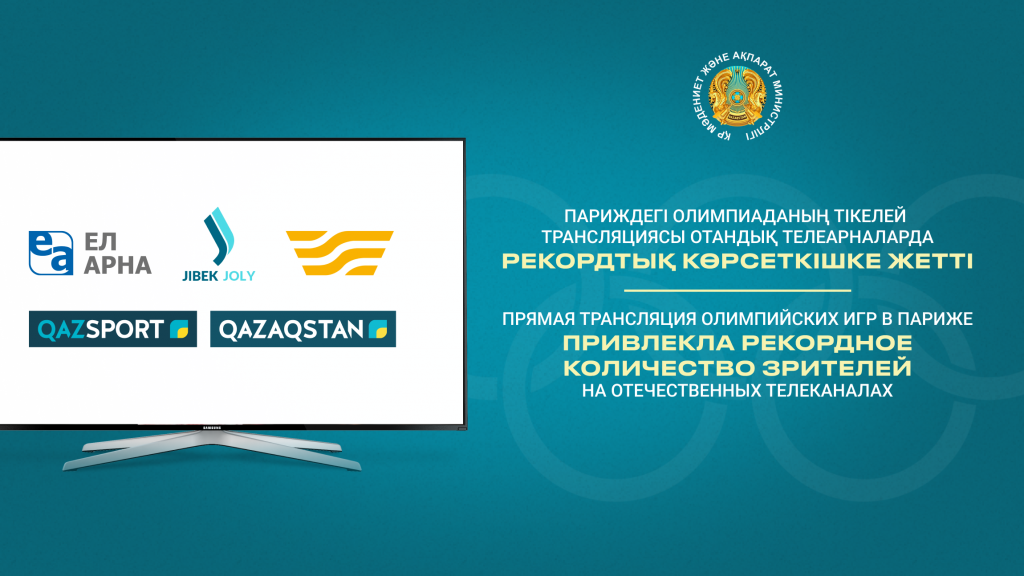 Прямая трансляция Олимпийских игр в Париже привлекла рекордное количество зрителей на отечественных телеканалах