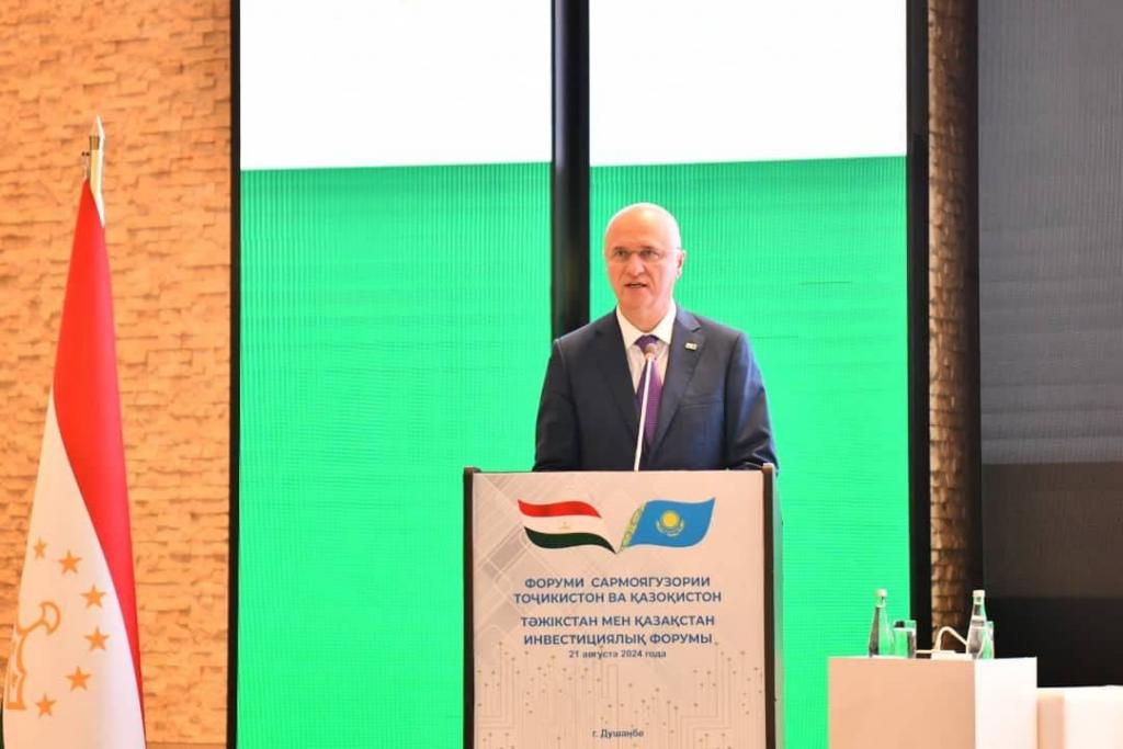 Делегация Казахстана во главе с первым заместителем Премьер-Министра Романом Скляром приняла участие в казахстанско-таджикском Инвестиционном форуме
