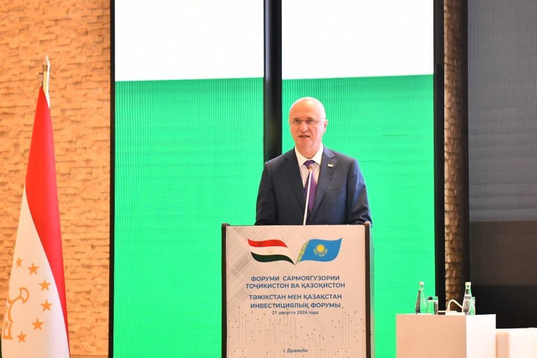 Делегация Казахстана во главе с первым заместителем Премьер-Министра Романом Скляром приняла участие в казахстанско-таджикском Инвестиционном форуме