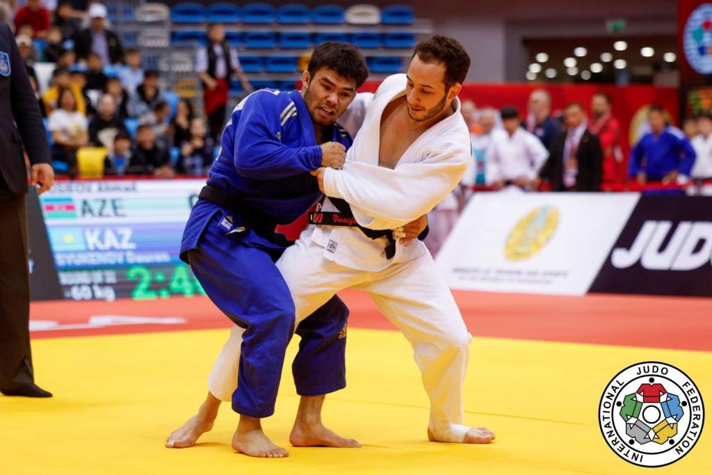 Дзюдоист Даурен Суюкенов принес Казахстану вторую «бронзу» Grand Slam в Абу-Даби