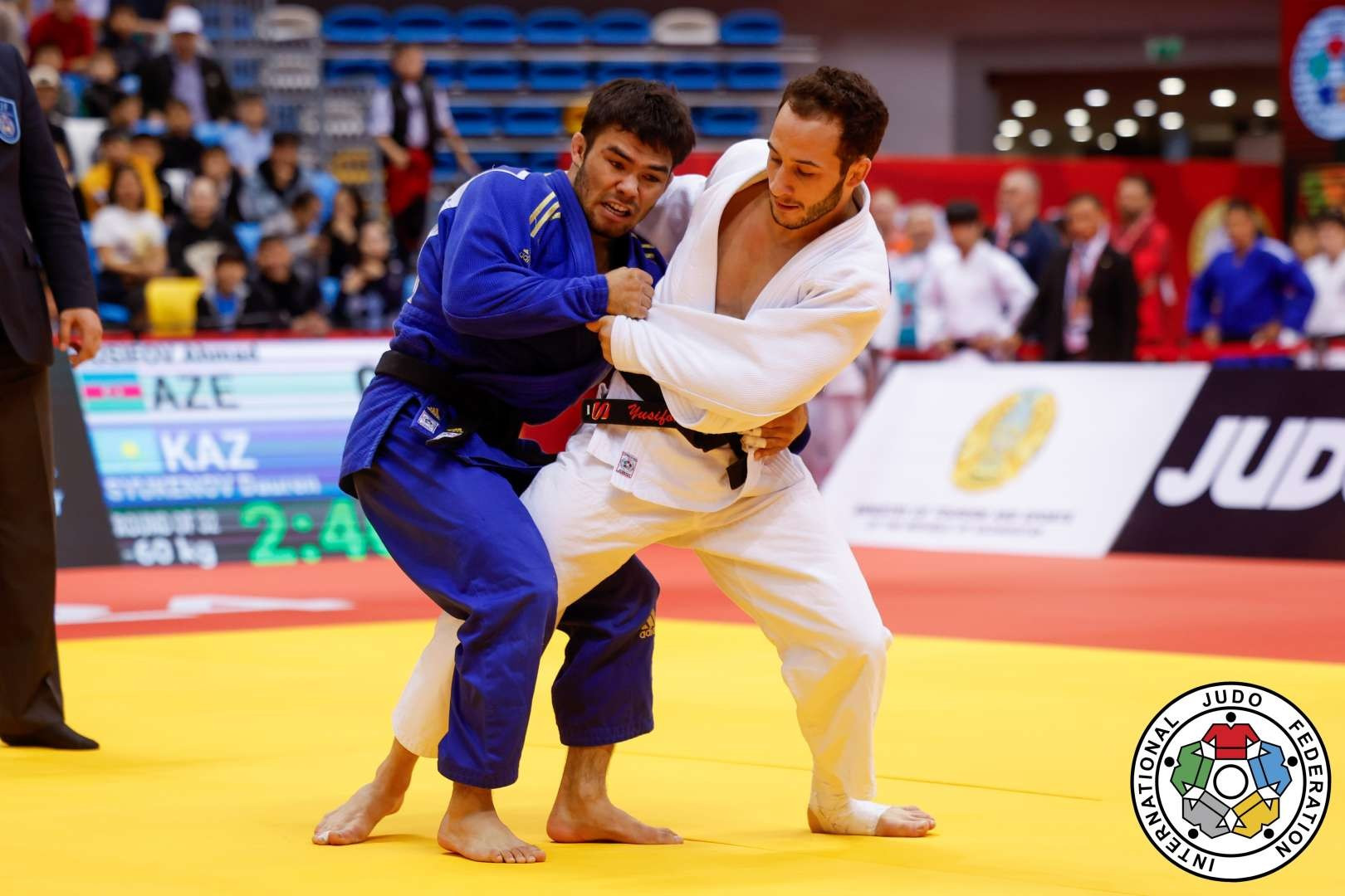 Дзюдоист Даурен Суюкенов принес Казахстану вторую «бронзу» Grand Slam в Абу-Даби