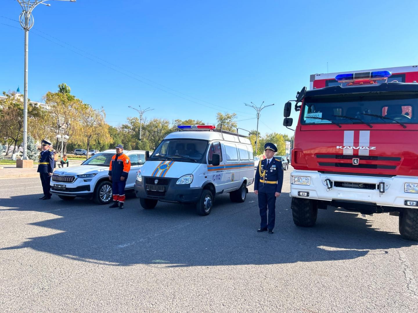 В честь Дня Спасателя Департаменту по ЧС  Жамбылской области вручены ключи от новой техники