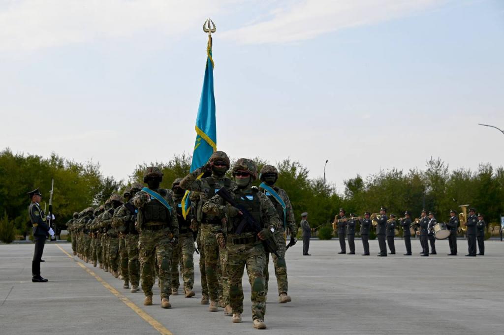 Казахстанские военнослужащие принимают участие в  совместном учении «Хамкорлик-2024» в Узбекистане