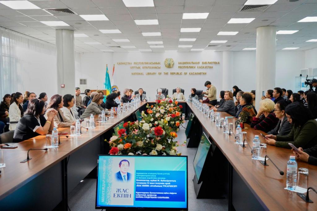 В Национальной библиотеке РК открылась выставка к 80-летию Казахской национальной консерватории имени Курмангазы