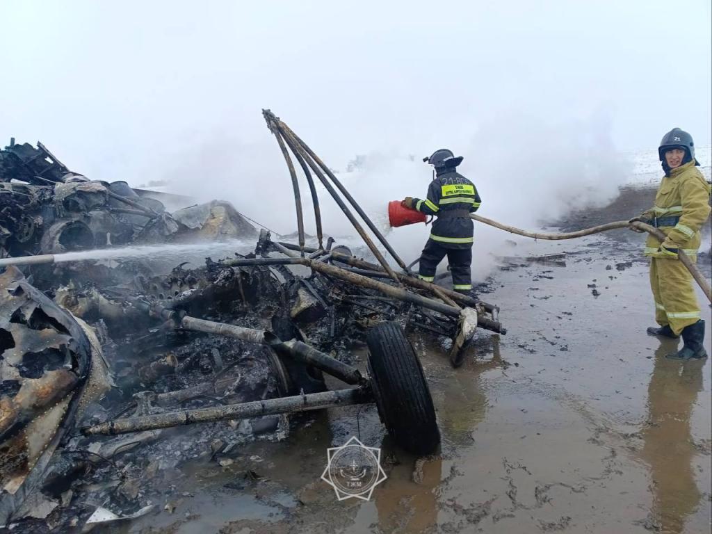 В Актюбинской области вертолет Ми-8 совершил жесткую посадку: один погибший, двое пострадавших