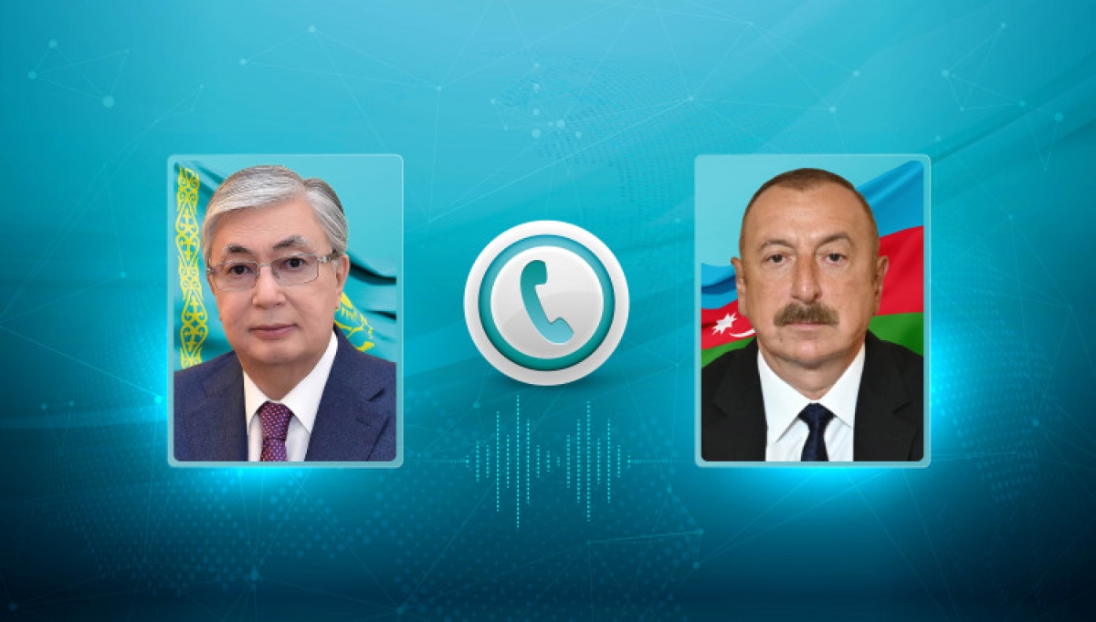 Касым-Жомарт Токаев провел телефонный разговор с Президентом Азербайджана Ильхамом Алиевым