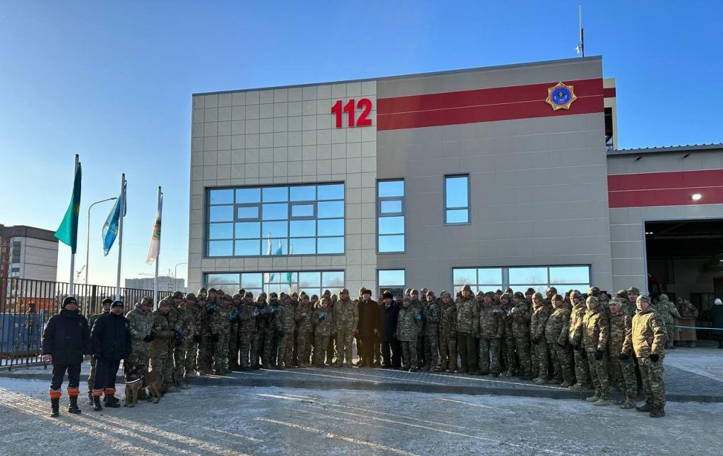 Глава МЧС открыл новую пожарную часть в городе Актобе