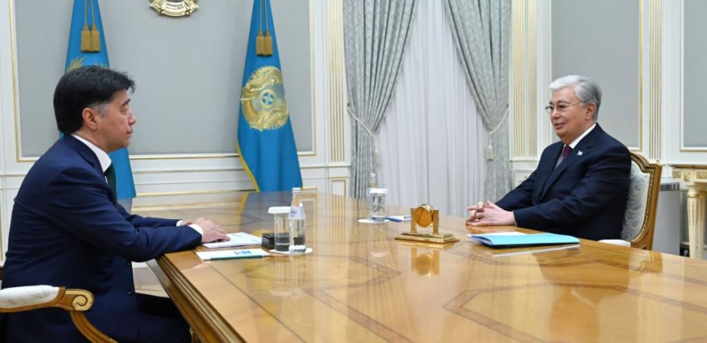 Президент принял председателя Управляющего комитета Астанинского хаба государственной службы Алихана Байменова