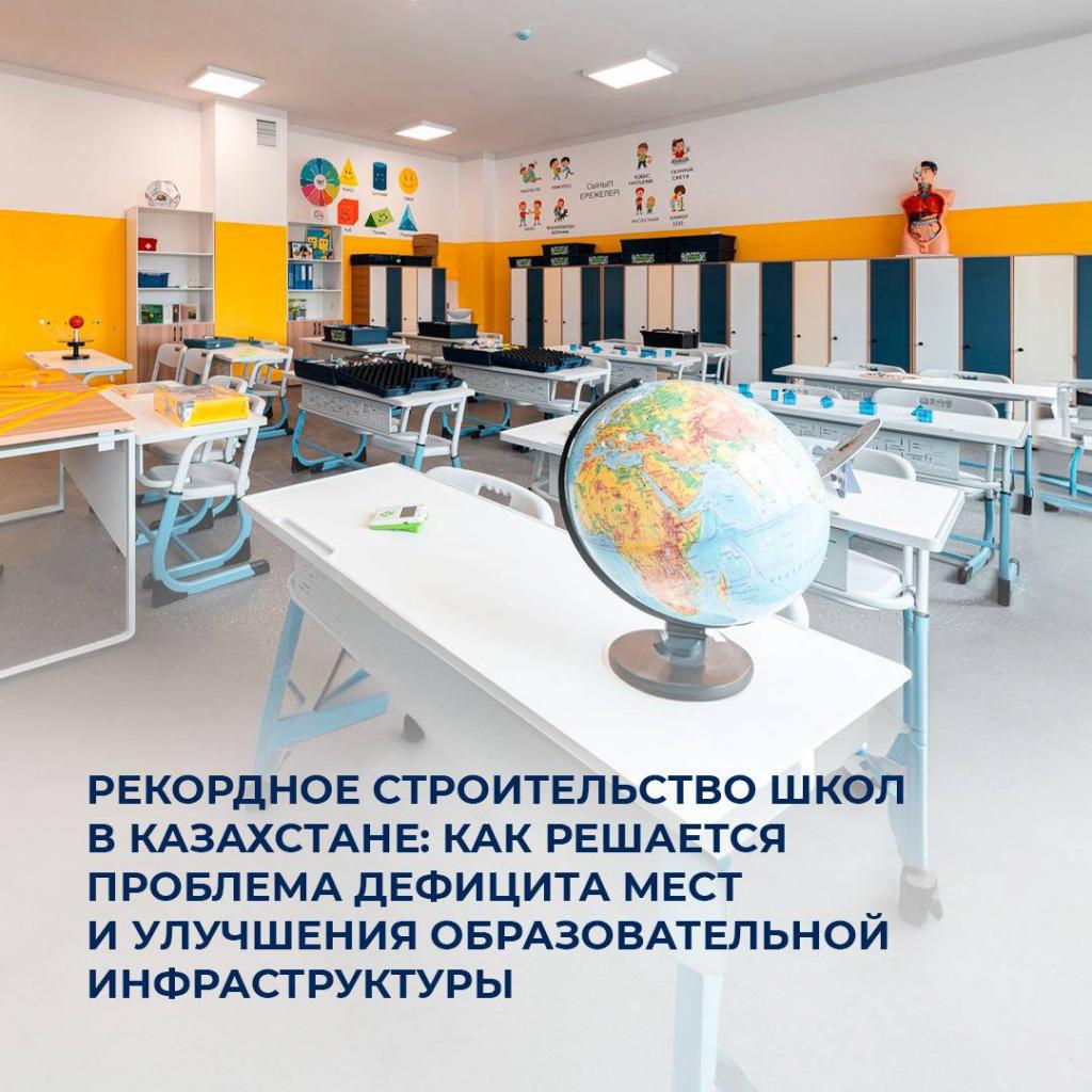 Рекордное количество школ открыто в Казахстане за два года