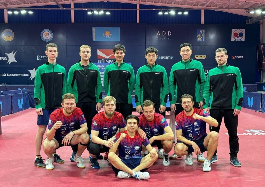 Завершился первый тур Открытого командного чемпионата Казахстана по настольному теннису: Результаты