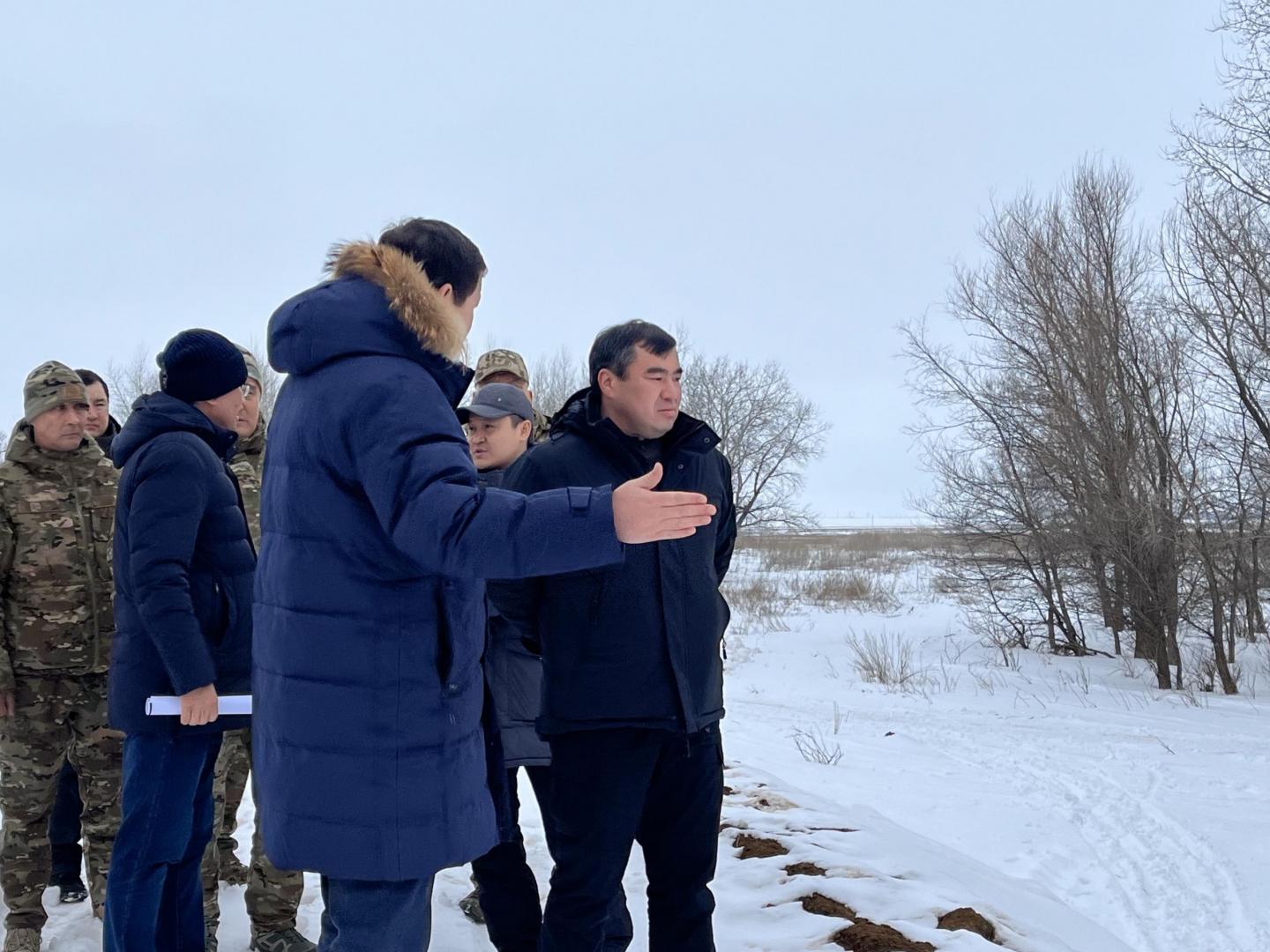Министр по чрезвычайным ситуациям Чингис Аринов продолжает инспектирование паводкоопасных регионов