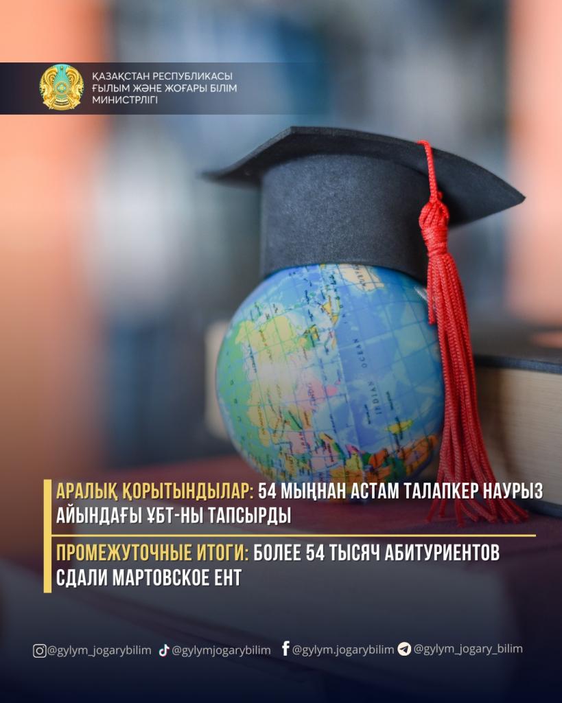 ПРОМЕЖУТОЧНЫЕ ИТОГИ: БОЛЕЕ 54 ТЫСЯЧ АБИТУРИЕНТОВ СДАЛИ МАРТОВСКОЕ ЕНТ