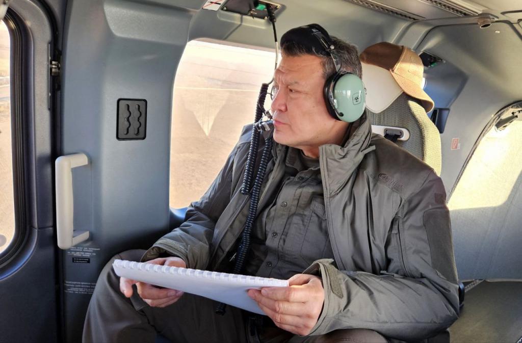 Аким СКО оценил паводковую ситуацию с воздуха: что показал облёт?