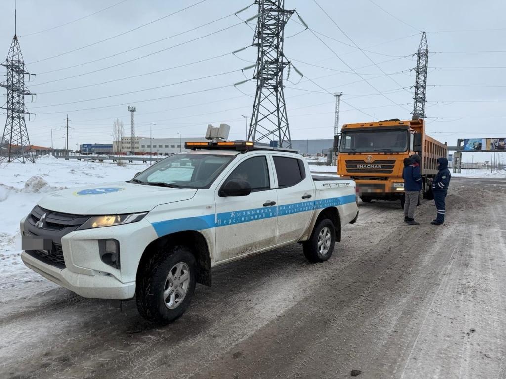 Усиление контроля за движением тяжеловесных автотранспортных средств в Астане