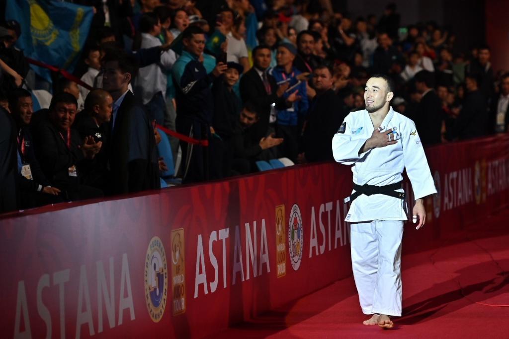 Grand Slam по дзюдо в Астане: Абылайхан Жубаназар досрочно выиграл схватку за «бронзу»