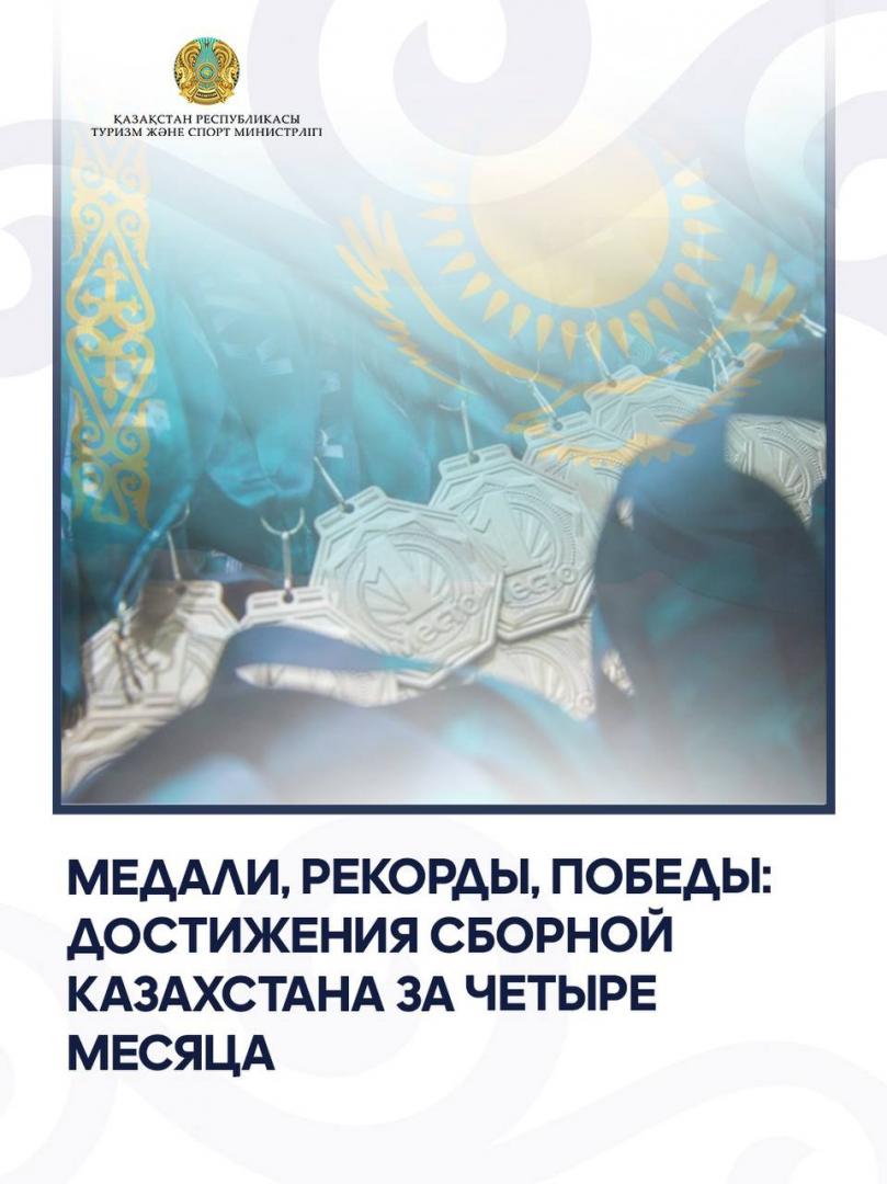 Медали, рекорды, победы: достижения сборной Казахстана за четыре месяца