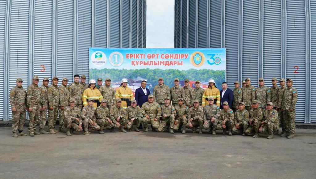В селе Отрадное Акмолинской области создан новый пожарный пост