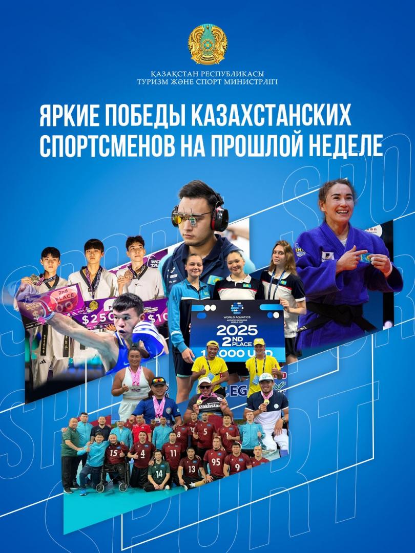 Яркие победы казахстанских спортсменов на прошлой неделе