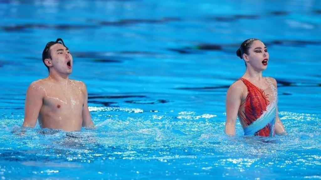 Эдуард Ким и Наргиза Болатова финишировали в топ-10 на чемпионате мира по артистическому плаванию