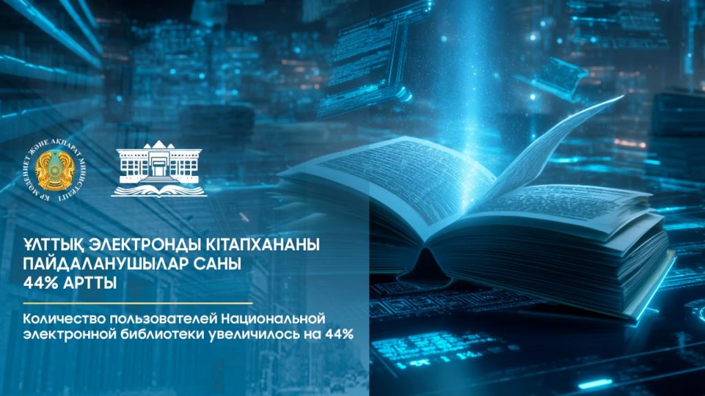 Количество пользователей Национальной электронной библиотеки увеличилось на 44%