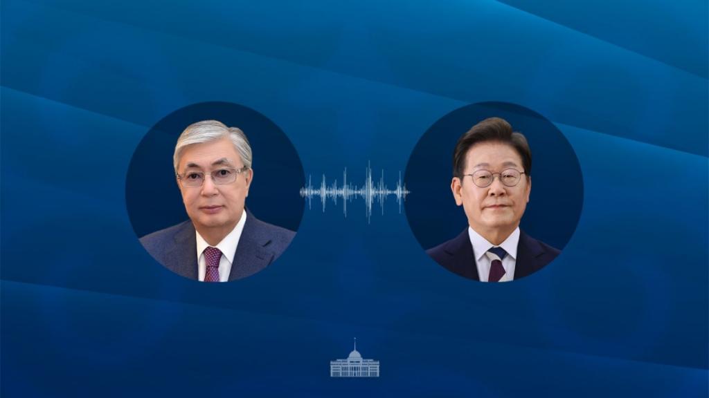 Глава государства провел телефонный разговор с Президентом Республики Корея Ли Чжэ Мёном