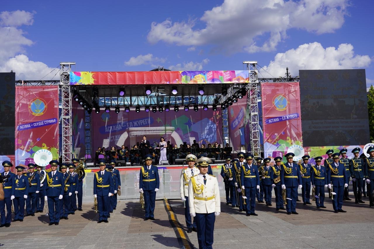 XI военно-музыкальный фестиваль «Әскери керней» завершился гала-концертом в Астане