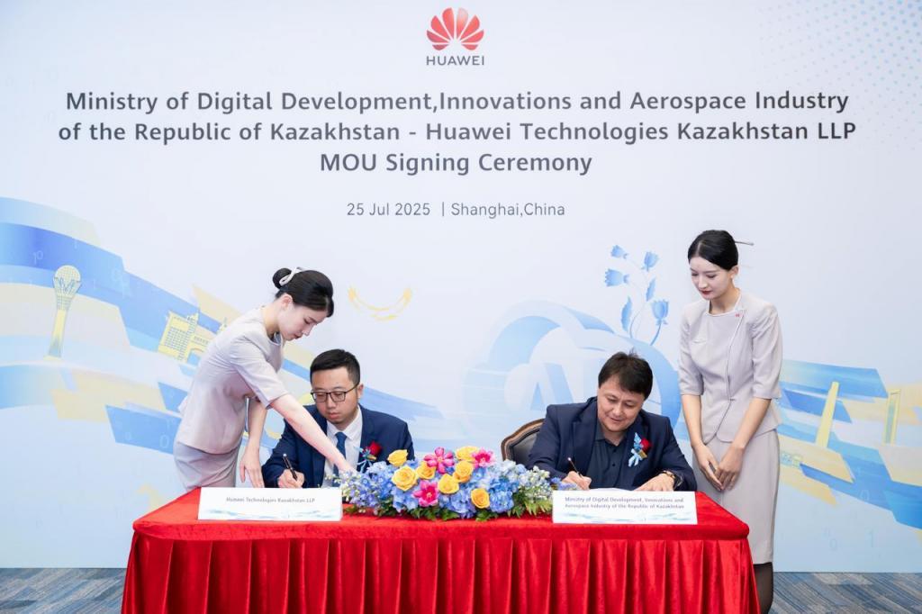 Huawei и QazInnovations подписали Меморандум о стратегическом сотрудничестве