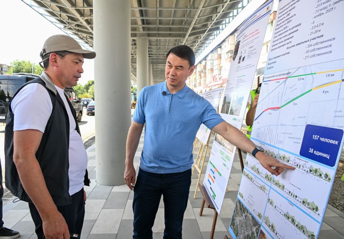 Аким Алматы поручил ускорить работы на участках строительства линий BRT 