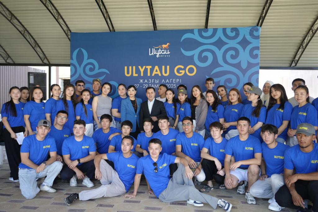 В области Ұлытау проходит молодёжный лагерь «Ulytau Go»