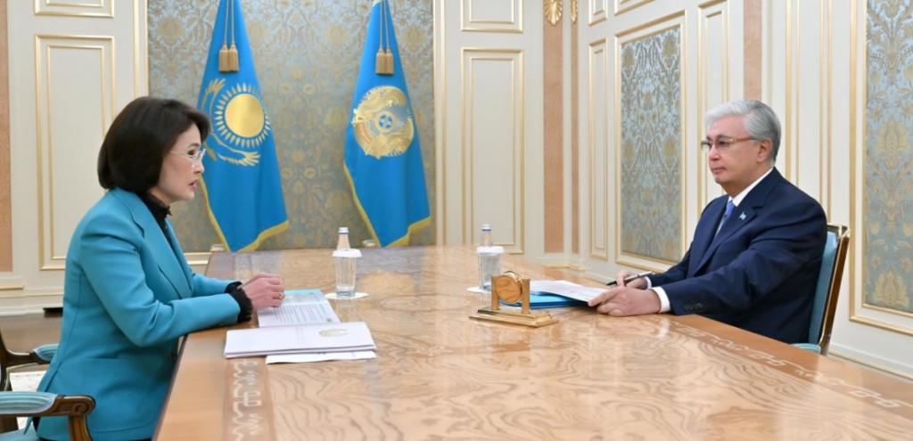 Президент принял министра здравоохранения Акмарал Альназарову