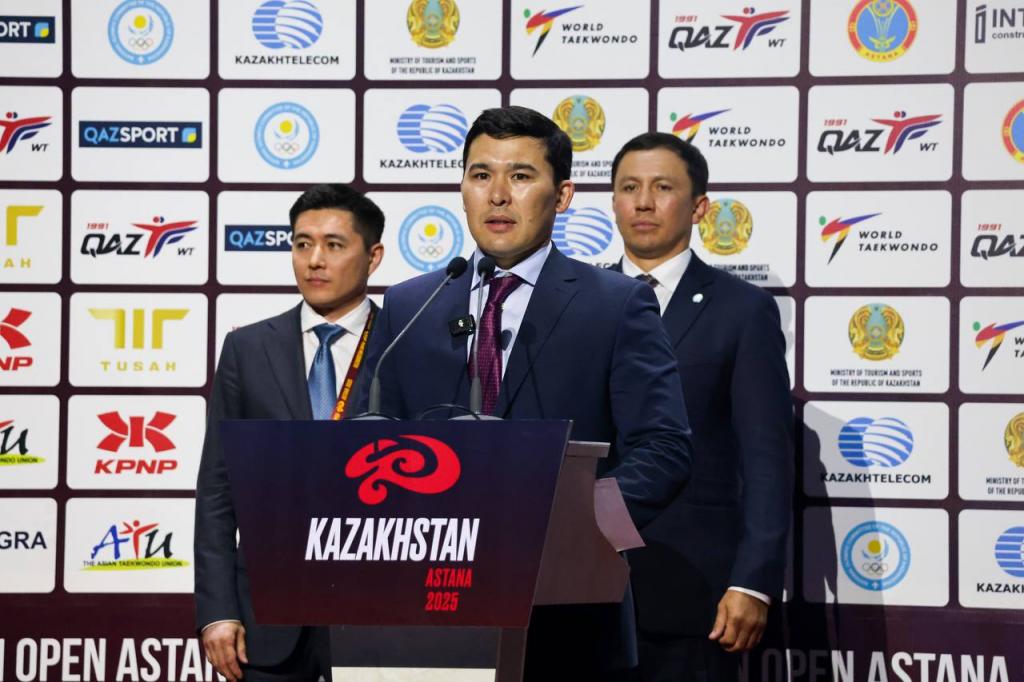 Ербол Мырзабосынов принял участие в торжественном открытии Kazakhstan Open 2025 по таеквондо