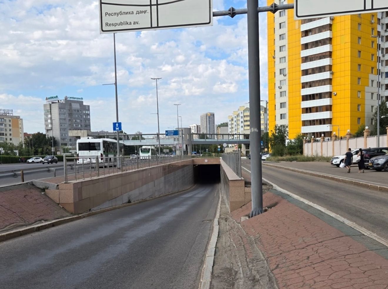 В подземном транспортном тоннеле по улице Бараева ведется ремонт