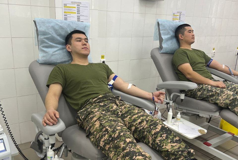 Курсанты Военно-технической школы стали донорами крови для тяжелобольных