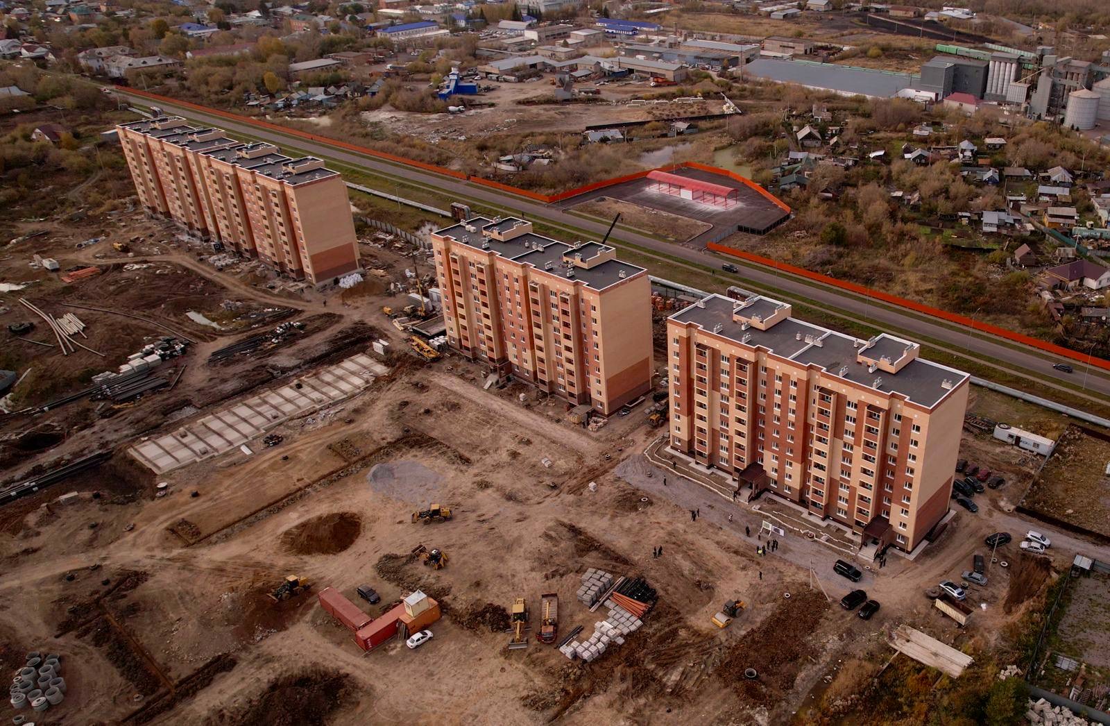 Первый многоэтажный жилой дом в микрорайоне Копай будет сдан уже в конце октября