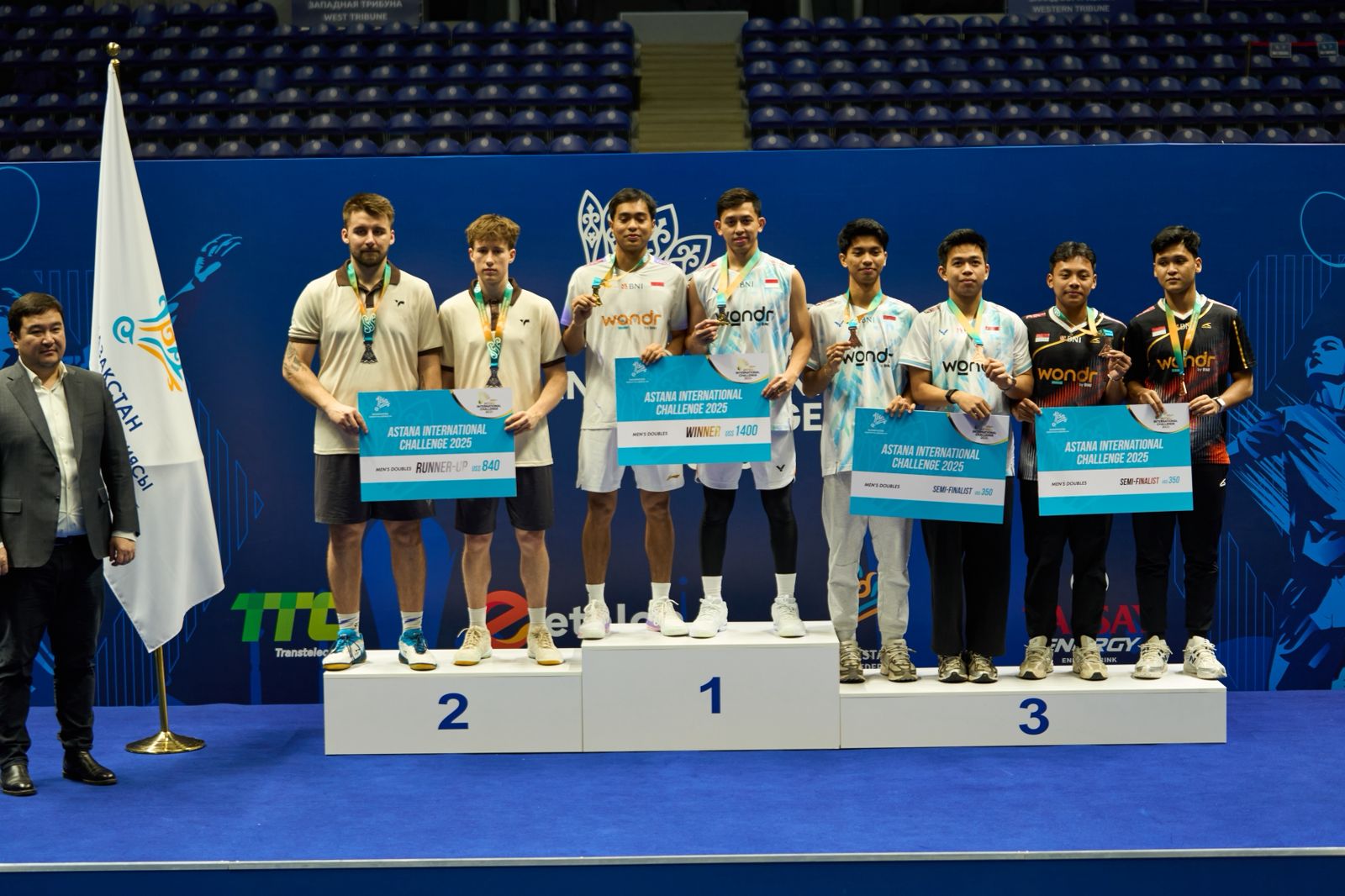 В Астане завершился международный турнир по бадминтону Astana International Challenge 2025