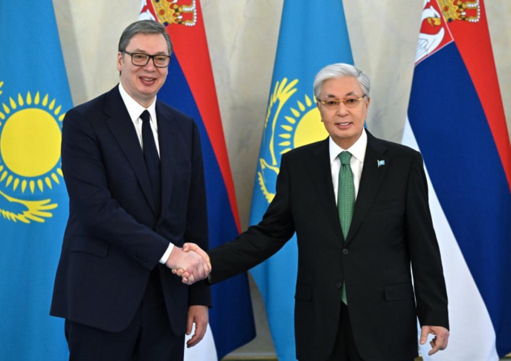 Президенты Казахстана и Сербии провели переговоры
