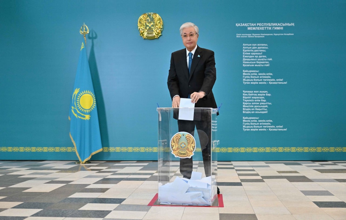 Президент Касым-Жомарт Токаев проголосовал на республиканском референдуме