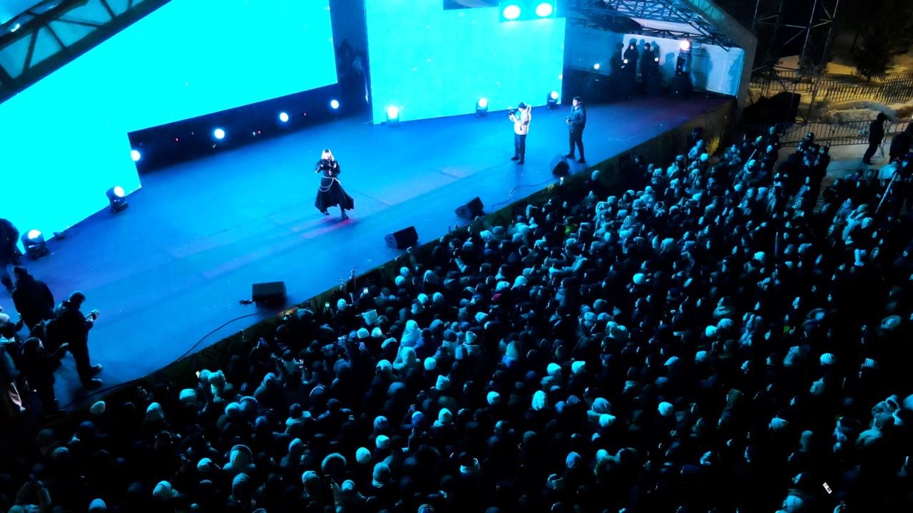 Open Air концерт и зрелищное дрон-шоу прошли в Астане в поддержку новой Конституции