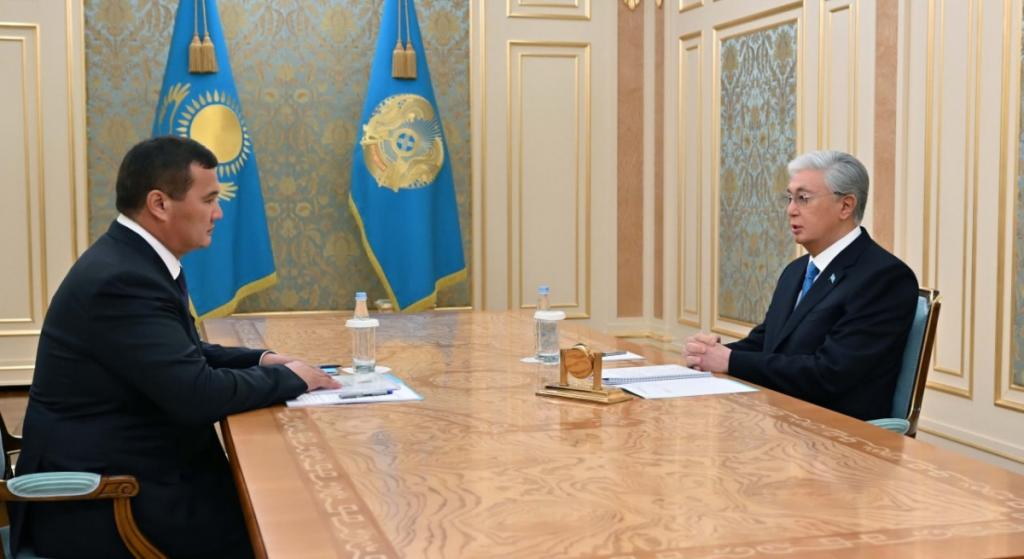 Глава государства принял первого заместителя Премьер-министра Нурлыбека Налибаева