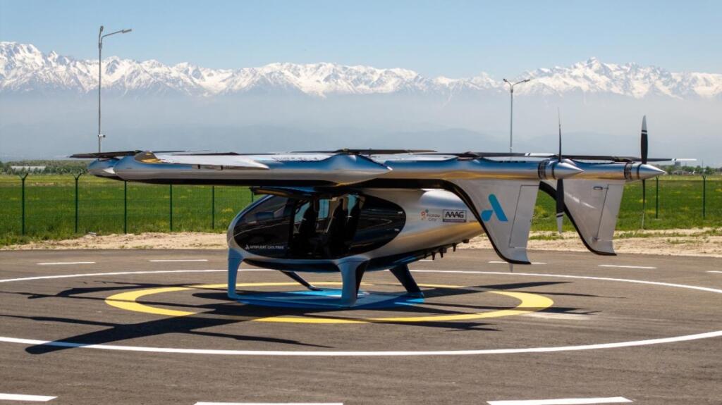 В Alatau City состоялся первый демонстрационный полет аэротакси eVTOL
