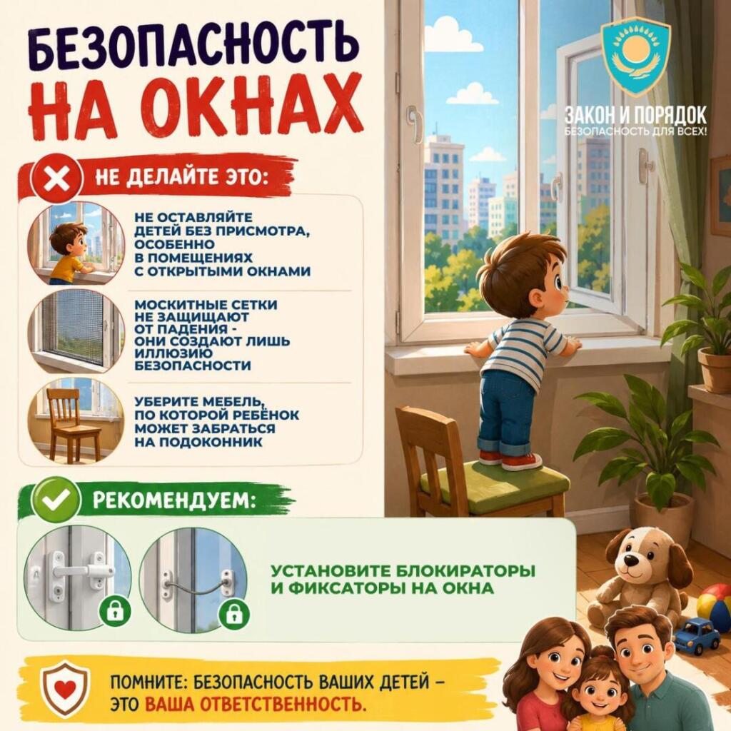 Одна минута без присмотра может стоить жизни: врач обратился к родителям Астаны